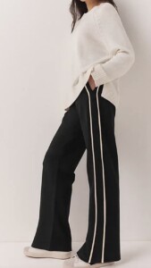 stripe track pants